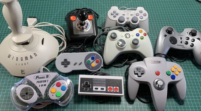 joysticks and game pads