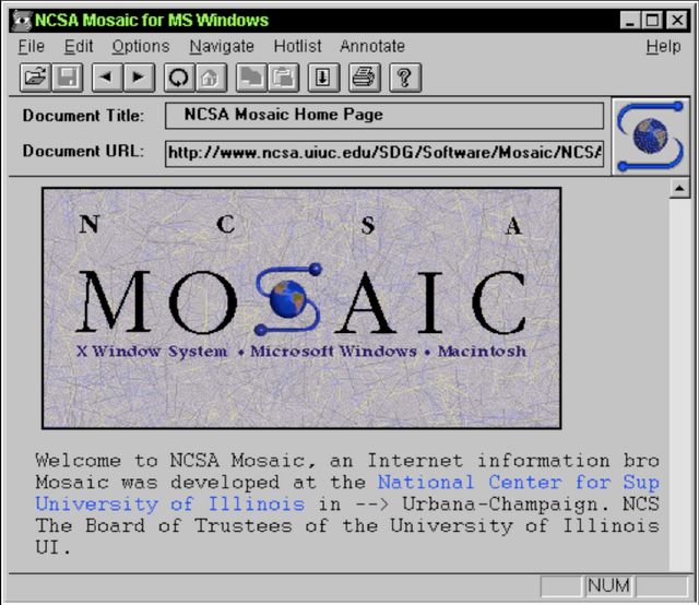 Mosaic browser